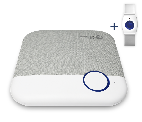 Notrufsystem Genius weiss mit Notrufarmband Bianco